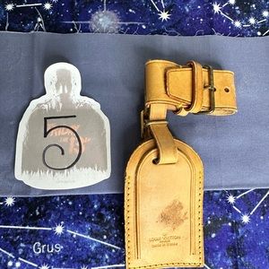 💛💛 AUTHENTIC Louis Vuitton Leather Luggage Tag 💛💛